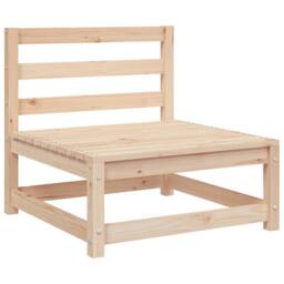 Berkfield Home Garden Sofa 3-Seater Solid Wood Pine in Natural - thumbnail 5