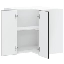 "Berkfield Home Kitchen Wall Corner Cabinet ""Porto"" Black Engineered Wood" - thumbnail 5