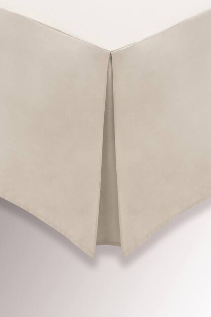 Helena Springfield 'Plain Dye' 180TC Valance in Stone - Size: King - image 1
