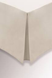 Helena Springfield 'Plain Dye' 180TC Valance in Stone - Size: King