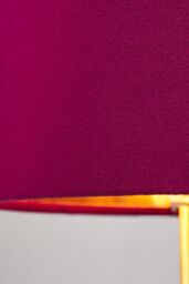 BHS Lighting Velvet Table Lamp in Red - thumbnail 3