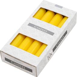 KDMD Yellow Taper Candle - Elegant, Steady Burn for Decor & Events - thumbnail 3