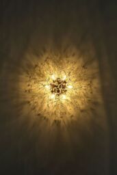 Living and Home Modern Sputnik Chandelier Fireworks Flush Mount Ceiling Light in Gold - thumbnail 5