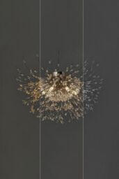 Living and Home Modern Sputnik Chandelier Fireworks Flush Mount Ceiling Light in Gold - thumbnail 4