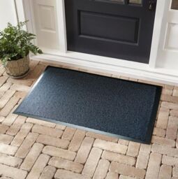 Desire Rugs Non Slip Dirt Trapper Rubber Edged PVC Barrier Door Entrance Mats in Blue - Size: 90 cm x 300 cm - thumbnail 1