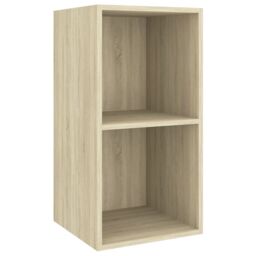 Berkfield Home 4 Piece TV Cabinet Set Sonoma Oak Engineered Wood in Brown - thumbnail 4