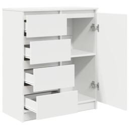 Berkfield Home Sideboard with Drawers White 71x35x84 cm Engineered Wood - Size: 71 x 35 x 84 cm - thumbnail 5