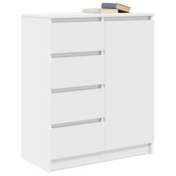 Berkfield Home Sideboard with Drawers White 71x35x84 cm Engineered Wood - Size: 71 x 35 x 84 cm - thumbnail 4