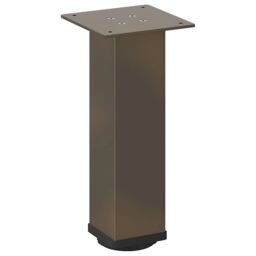 Berkfield Home Coffee Table Legs 4 pcs Natural Steel 30-32 cm Steel in Brown - thumbnail 4