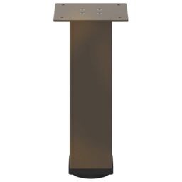 Berkfield Home Coffee Table Legs 4 pcs Natural Steel 30-32 cm Steel in Brown - thumbnail 5