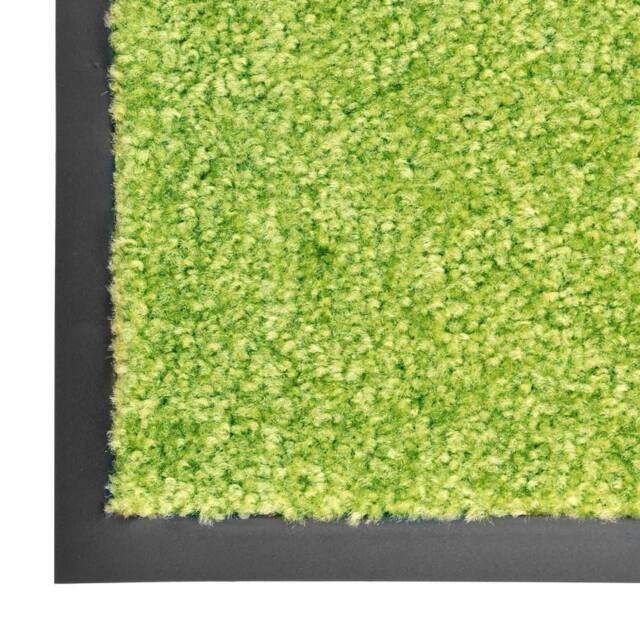 Berkfield Home Pliable Doormat Washable Green 60x180 cm - image 1