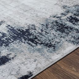 Livabliss Wanderlust Abstract Modern Marble Living Dining Rug in Navy - Size: 200 cm x 275 cm - thumbnail 3