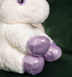 Samuel Alexander 24cm Plush White Unicorn with Sparkly Purple Horn & Hooves - thumbnail 3