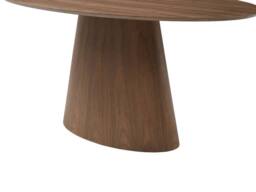 Vente-unique 6 - Seater Dining Table With Walnut Veneer - Dark Natural - ANTELADA - thumbnail 7