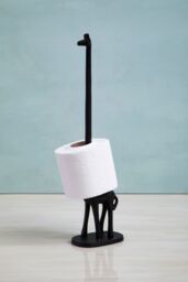 Orsina Fauna Giraffe Toilet Roll Holder in Black - thumbnail 5