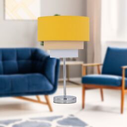 First Choice Lighting Set of 2 Chrome Touch Operated Stick Table Lamp Bases Only in Silver - thumbnail 8