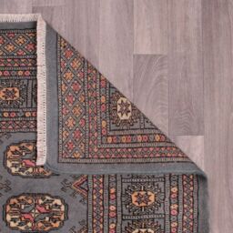 The Rug Shop UK Blue Handmade Luxurious Easy to clean Border Floral Area Rug - Size: 90 cm x 150 cm - thumbnail 5