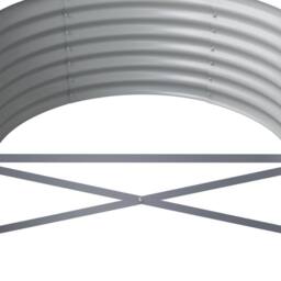 Berkfield Home Garden Raised Bed Powder-coated Steel 296x80x36 cm Brown - Size: 296 x 80 x 36 cm - thumbnail 5