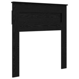 Berkfield Home Bed Frame with Headboard Black 75 x 190 cm Solid Pine Wood - thumbnail 6