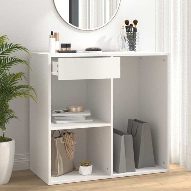 Berkfield Home Cosmetic Cabinet White 80x40x75 cm Engineered Wood - Size: 80 x 40 x 75 cm - image 1