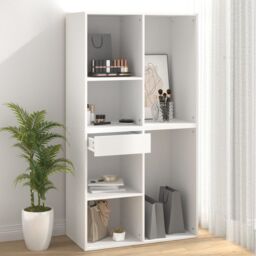 Berkfield Home Cosmetic Cabinet White 80x40x75 cm Engineered Wood - Size: 80 x 40 x 75 cm - thumbnail 4