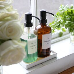 Harbour Housewares 500ml Glass Soap Dispensers - 8x Refillable Hand Wash Bottle with Pump in Clear - thumbnail 7