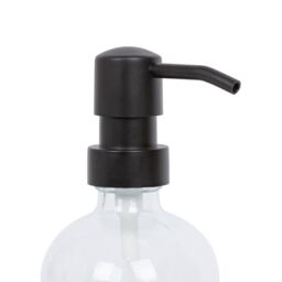 Harbour Housewares 500ml Glass Soap Dispensers - 8x Refillable Hand Wash Bottle with Pump in Clear - thumbnail 4