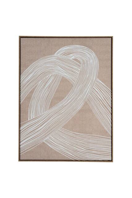KDMD Lunora Monochrome Line Art Frame - Elegant Modern Wall Decor in Brown - image 1