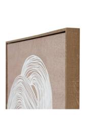 KDMD Lunora Monochrome Line Art Frame - Elegant Modern Wall Decor in Brown - thumbnail 3