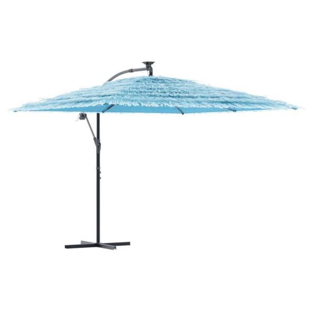 Berkfield Home Garden Parasol with Steel Pole Blue 290x290x238 cm - Size: 290 x 290 x 238 cm - image 1