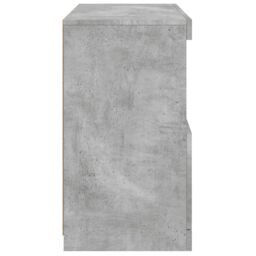 Berkfield Home Sideboard with LED Lights Concrete Grey 60x37x67 cm - Size: 60 x 37 x 67 cm - thumbnail 8