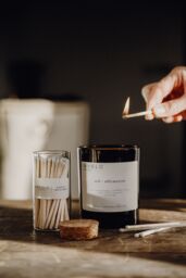 Imvelo Candle Co Definition Candle - Self - Affirmation (Lime Basil + Mandarin) in Amber - thumbnail 2