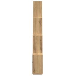 Berkfield Home Wall Cube Shelf Artisan Oak 90x15x119.5 cm Engineered Wood in Brown - thumbnail 5