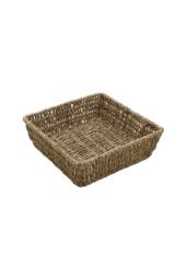 JVL Seagrass Square Storage Tray in Natural - Size: Small - thumbnail 1