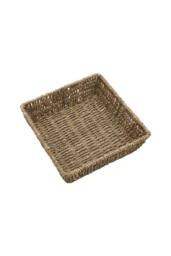 JVL Seagrass Square Storage Tray in Natural - Size: Small - thumbnail 4