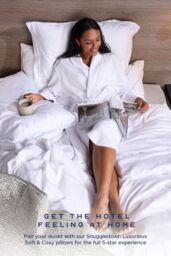 Snuggledown Hotel Soft & Cosy 7.5 Tog Summer Duvet - Lightweight, Breathable, Deep Filled Duvet in White - Size: Double - thumbnail 8