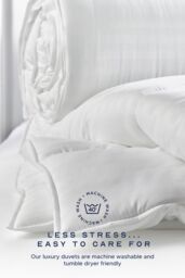 Snuggledown Hotel Soft & Cosy 7.5 Tog Summer Duvet - Lightweight, Breathable, Deep Filled Duvet in White - Size: Double - thumbnail 7