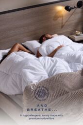 Snuggledown Hotel Soft & Cosy 7.5 Tog Summer Duvet - Lightweight, Breathable, Deep Filled Duvet in White - Size: Double - thumbnail 4
