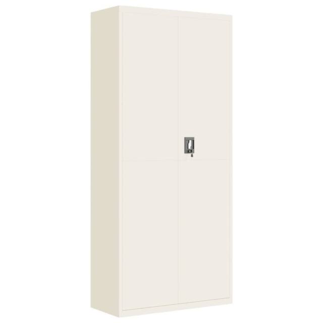 Berkfield Home File Cabinet White 90x40x200 cm Steel - Size: 90 x 40 x 200 cm - image 1