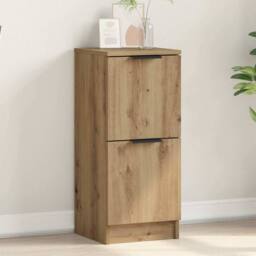 Berkfield Home Sideboard Artisan Oak 30x30x70 cm Engineered Wood in Brown - Size: 30 x 30 x 70 cm - thumbnail 2