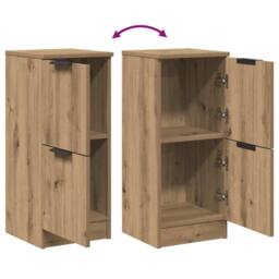 Berkfield Home Sideboard Artisan Oak 30x30x70 cm Engineered Wood in Brown - Size: 30 x 30 x 70 cm - thumbnail 8