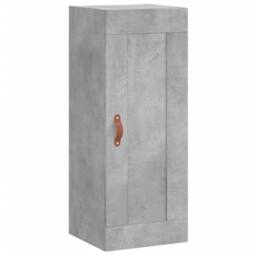 Berkfield Home Wall Mounted Cabinet Concrete Grey 34.5x34x90 cm Engineered Wood