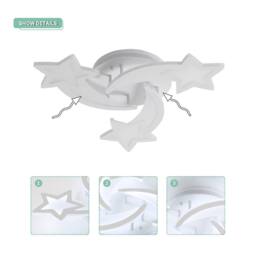 Pheashine Modern Acrylic Ceiling Light 40W Cool White 6500K Indoor lighting 51cm - thumbnail 3