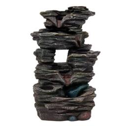 Living and Home Solar Water Feature for Gardening and Outdoor Décor in Brown - thumbnail 8
