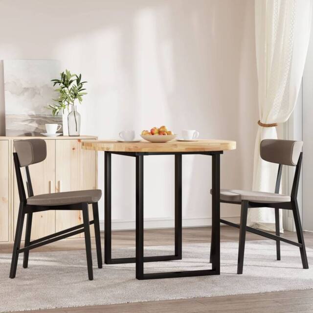 Berkfield Home Table Top Round √ò90x4 cm Solid Wood Acacia in Brown - Size: 90x4 cm - image 1