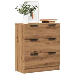 Berkfield Home Sideboard Artisan Oak 60x30x70 cm Engineered Wood in Brown - Size: 60 x 30 x 70 cm - thumbnail 2