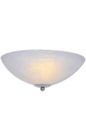 ValueLights Alabaster 30cm White Frosted Uplighter Ceiling Easy Fit Lamp Shade - thumbnail 2