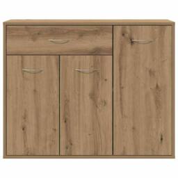Berkfield Home Sideboard Artisan Oak 88x30x70 cm Engineered Wood in Brown - Size: 88 x 30 x 70 cm - thumbnail 6
