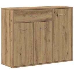 Berkfield Home Sideboard Artisan Oak 88x30x70 cm Engineered Wood in Brown - Size: 88 x 30 x 70 cm - thumbnail 1