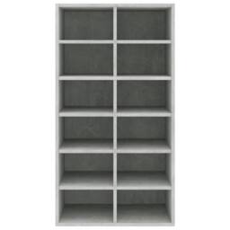 Berkfield Home Shoe Rack Concrete Grey 54x34x100.5 cm Engineered Wood - thumbnail 4